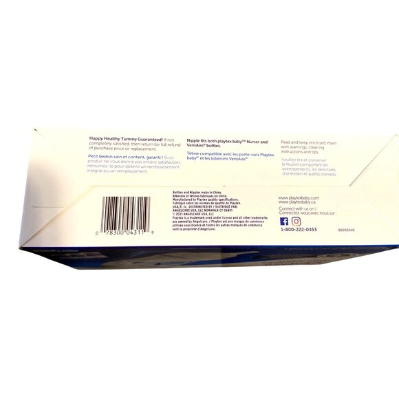 Playtex Baby VentAire Anti-Colic Anti-Reflux Bottles With Naturalatch Comfort Si - Picture 4 of 4